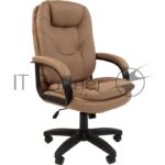 Кресло офисное Chairman 668 LT NEW экопремиум, бежевый, черный пластик 4