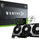 Видеокарта MSI RTX 5070Ti 16G VENTUS 3X OC 16Gb GDDR7 256bit 3xDP HDMI 3FAN RTL