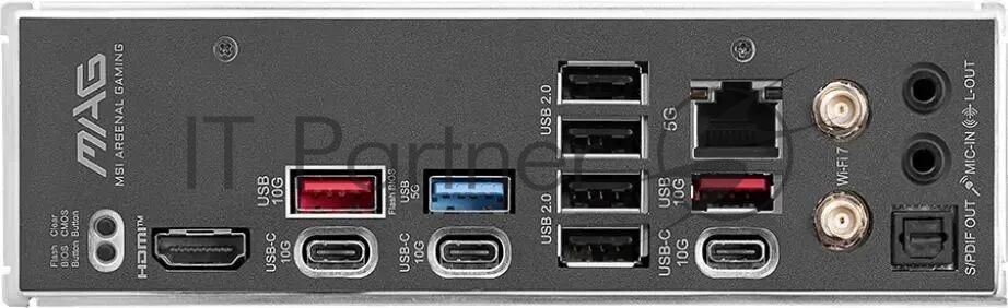 Материнская плата MSI MAG B850 TOMAHAWK MAX WIFI, AM5, AMD B850, 4xDDR5, 4xSATA, 4xM.2, 3xPCI-E x16, 1xHDMI, 1x5Gb LAN, 2xUSB-A 5Gbps, 4xUSB-A 2.0, 3xUSB-C 10Gbps, 7.1, Wi-Fi 7, Bluetooth 5.4, ATX 1 Материнская плата MSI MAG B850 TOMAHAWK MAX WIFI, AM5, AMD B850, 4xDDR5, 4xSATA, 4xM.2, 3xPCI-E x16, 1xHDMI, 1x5Gb LAN, 2xUSB-A 5Gbps, 4xUSB-A 2.0, 3xUSB-C 10Gbps, 7.1, Wi-Fi 7, Bluetooth 5.4, ATX 1