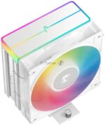 Кулер для процессора DEEPCOOL AG400 WH ARGb V2 белый 120мм алюминий+медь 2100rpm 31.6db 4-pin 220W 152мм 7