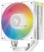 Кулер для процессора DEEPCOOL AG400 WH ARGb V2 белый 120мм алюминий+медь 2100rpm 31.6db 4-pin 220W 152мм 8