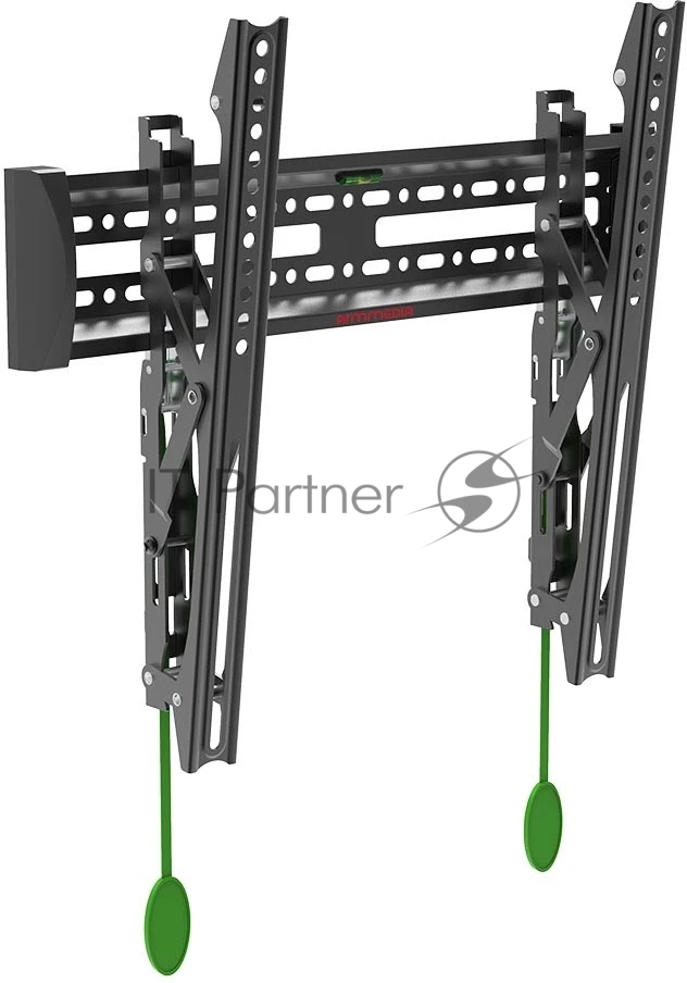 Кронштейн Arm media PLASMA-14 черный Кр. стал. наст. для TV 26"-65", max 50 кг, 1 ст св., нак. 0°-12° от ст. 37 мм, max VESA 400x400 мм. 1