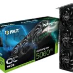 Видеокарта Palit PCI-E 5.0 RTX 5060Ti INFINITY 3 OC NVIDIA GeForce RTX 5060TI 16Gb 128bit GDDR7 2407/28000 HDMIx1 DPx3 HDCP Ret
