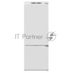 Встраиваемый холодильник Maunfeld MBF193NFW1GR Inverter белый двухкамерный 257/84 л морозилка снизу, No Frost 10