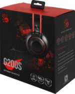 Гарнитура Bloody G200S чёрный/красный, проводная, подсветка 3