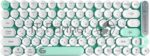 Клавиатура беспроводная Gembird KBW-9, 80кл, подсветка 6 цв, BT 5.1/радио/USB, белая 2