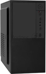 Компьютерный корпус Minitower ExeGate BAA-308-UNS450 (mATX, БП UNS450 с вент. 12см, 2хUSB, HD Audio, черный) 2