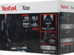Пылесос вертикальный Tefal X-Force Flex 11.60 Aqua TY9890WO синий/серый, питание от аккумулятора, 130 Вт, уборка сухая/влажная, пылесборник 0.9 л 1