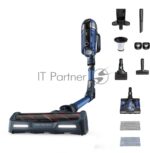 Пылесос вертикальный Tefal X-Force Flex 11.60 Aqua TY9890WO синий/серый, питание от аккумулятора, 130 Вт, уборка сухая/влажная, пылесборник 0.9 л 22