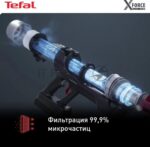 Пылесос вертикальный Tefal X-Force Flex 11.60 Aqua TY9890WO синий/серый, питание от аккумулятора, 130 Вт, уборка сухая/влажная, пылесборник 0.9 л 23
