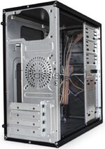 Компьютерный корпус Minitower ExeGate BA-202-UNS350 (mATX, БП UNS350 с вент. 12см, 2хUSB, аудио, черный) 1