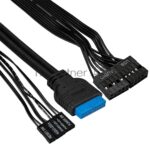 Компьютерный корпус Miditower ExeGate XP-340U-UNS350 (ATX, БП UNS350 с вент. 12см, 1хUSB/2хUSB 3.0, аудио) 1