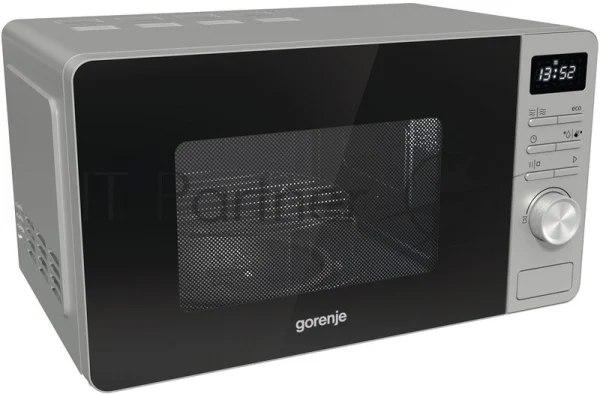 Микроволновая печь Gorenje GRILL MO23A4X нержавеющая сталь, 23 л, 800 Вт, переключатели - кнопки, поворотный механизм 1