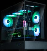 Компьютерный корпус ZALMAN P30 V2, MATX, черный, WINDOW, 2x3.5", 3x2.5", 1xUSB TYPE-C, 1xUSB 3.0, SIDE 2x120мм ARGb, REAR 1x120мм ARGb, VGA support 1