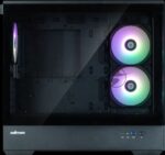 Компьютерный корпус ZALMAN P30 V2, MATX, черный, WINDOW, 2x3.5", 3x2.5", 1xUSB TYPE-C, 1xUSB 3.0, SIDE 2x120мм ARGb, REAR 1x120мм ARGb, VGA support 9
