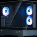 Компьютерный корпус ZALMAN P30 V2, MATX, черный, WINDOW, 2x3.5", 3x2.5", 1xUSB TYPE-C, 1xUSB 3.0, SIDE 2x120мм ARGb, REAR 1x120мм ARGb, VGA support 10
