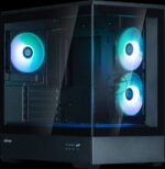 Компьютерный корпус ZALMAN P30 V2, MATX, черный, WINDOW, 2x3.5", 3x2.5", 1xUSB TYPE-C, 1xUSB 3.0, SIDE 2x120мм ARGb, REAR 1x120мм ARGb, VGA support 11