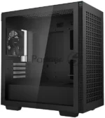 Компьютерный корпус Deepcool CH370 черный без БП mATX 1x120мм 1xUSB 2.0 1xUSB 3.0 audio bott PSU 9