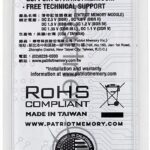 Оперативная память Patriot Signature, DDR5, 8GB (1x8 GB), 5600 MHz, CL46, SO-DIMM