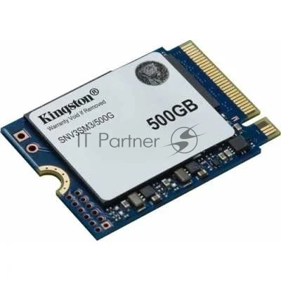 Накопитель SSD Kingston NV3, 500Gb, M.2(22x30мм), NVMe, PCIe 4.0 x4, 3D TLC, R/W 5000/3000Mb/s, TbW 160, DWPD 0.2 (60 мес) 1