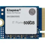 Накопитель SSD Kingston NV3, 500Gb, M.2(22x30мм), NVMe, PCIe 4.0 x4, 3D TLC, R/W 5000/3000Mb/s, TbW 160, DWPD 0.2 (60 мес) 3