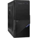 Компьютерный корпус Minitower ExeGate BA-201-UNS450 (mATX, БП UNS450 с вент. 12см, 2хUSB, аудио, черный) 5