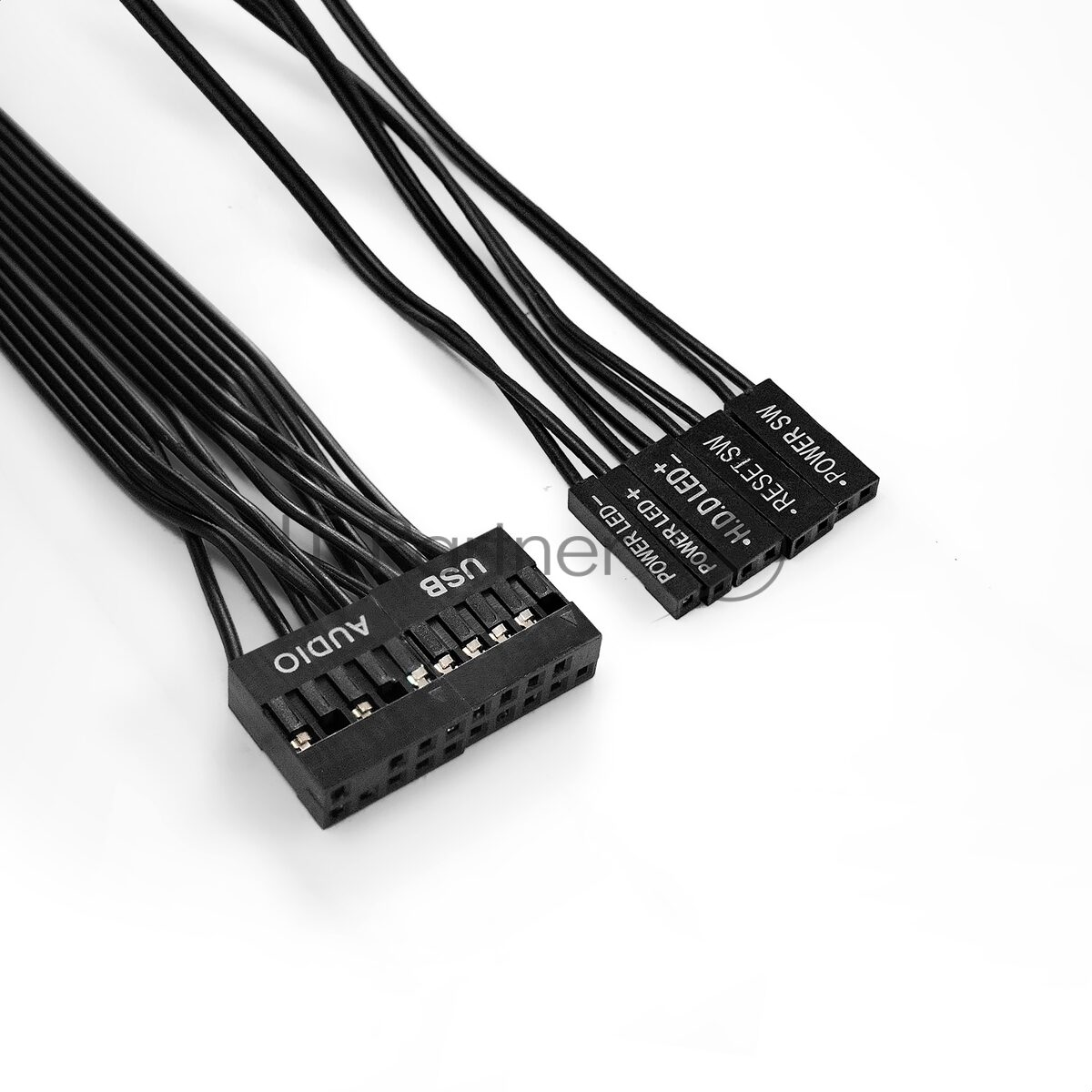 Компьютерный корпус Miditower ExeGate AA-440-UNS350 (ATX, БП UNS350 с вент. 12см, 2хUSB, аудио, черный) 1