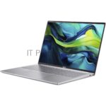 Ноутбук Acer Swift Lite SFL16-51M-54BL 16" WUXGA 1920x1200 Non-glare IPS, 1000:1, 300 nit Intel Core Ultra 5 115U UMA 16 Gb LPDDR5 Memory 512Gb PCIe NVMe SSD Silver FULL METAL BODY KB backlight None (Boot-up only) 9