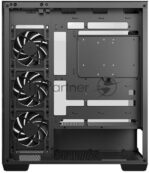 Компьютерный корпус Deepcool CG580 4F V2 без БП, боковое окно (панорама), 4x120мм ARGB PWM вентилятора, черный, ATX (R-CG580-BKADA4-G-2) 6