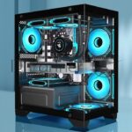 Компьютерный корпус Minitower ExeGate i3 SEA LE (mATX, без БП, 1хUSB+1хUSB 3.0, HD аудио, черный, передняя и боковая панели - закаленное стекло)