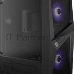 Компьютерный корпус MSI MAG FORGE 100M/mid-tower, ATX, tempered glass side panel/2x RGb 120мм & 1x 120мм fans inc./MAG FORGE 100M