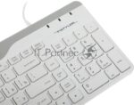 Клавиатура проводная A4Tech Fstyler FK25, USB, белый/серый 7