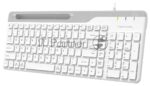 Клавиатура проводная A4Tech Fstyler FK25, USB, белый/серый 17