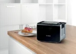 Тостер Bosch TAT8613N черный, 860 Вт, 2 слота 2
