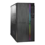 Компьютерный корпус Minitower ExeGate EX283754RUS mEVO-9301-RGb (mATX, без БП, с окном, 2хUSB+1хUSB 3.0, HD аудио, черный с RGb подсветкой) 4