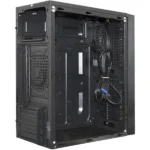 Компьютерный корпус Minitower ExeGate mEVO-9302-RGb (mATX, без БП, 2хUSB+1хUSB 3.0, HD аудио, черный с RGb подсветкой) 2