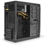Компьютерный корпус Minitower ExeGate mEVO-7807-NPX600 (mATX, БП 600NPX 12см, 1хUSB+1хUSB 3.0, черный 1x12см с RGb подсветкой) 4