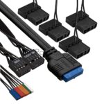 Компьютерный корпус Miditower ExeGate i3 BASE-EVO800 (ATX, БП EVO800RGb с вент. 12 см, с окном, 1хUSB+1хUSB 3.0, аудио, 4 вент. 12см с RGb подсветкой) 1