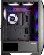 Компьютерный корпус ZALMAN N7 PLUS V2, ATX, черный, WINDOW, 1xCombo (3.5” or 2.5”), 1 x 3.5”, 3 x 2.5”, 2xUSB2.0, 1xUSB3.0, FRONT 3x120мм RGB, REAR 1x120мм RGB, TOP 2x120мм RGB, SIDE 1x120мм 7