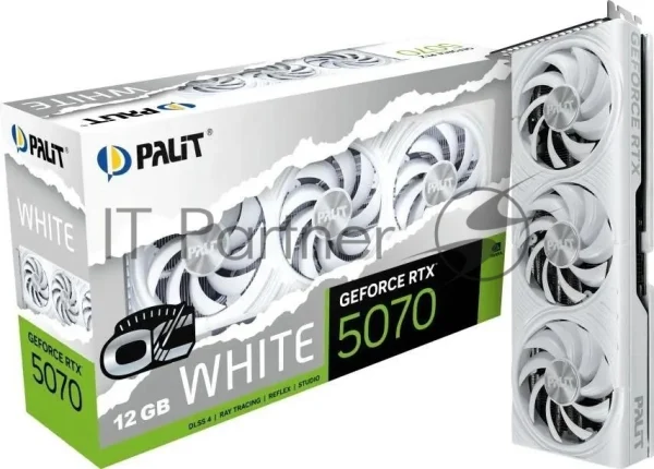 Видеокарта Palit PA-RTX5070 WHITE OC 12GB RTX5070 12Gb 192bit GDDR7 2325/28000 HDMIx1 DPx3 HDCP Ret 1