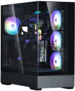 Компьютерный корпус ZALMAN P40 Prism, ATX, черный, WINDOW, 2x3.5", 3x2.5", 1xUSB TYPE-C, 2xUSB 3.0, REAR 1x120мм ARGb 1