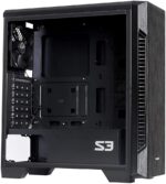 Компьютерный корпус MidiTower Zalman S3 TEMPERED GLASS WINDOW black 4