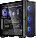 Компьютерный корпус ZALMAN Z10 PLUS, ATX, черный, WINDOW, 2x3.5", 2x2.5", 2xUSB 3.0, 1xUSB 3.1 Type-C, FRONT 3x140мм ARGb, REAR 1x120мм ARGb 4