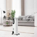Обогреватель масляный Ballu Classic BOH/CL-05WRN (5 секций), белый, 1000 Вт, 15 м2, термостат 2