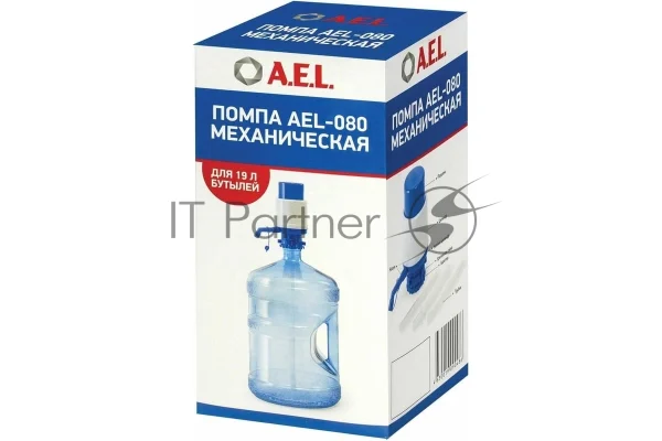 Помпа для 19л бутыли AEL AEL-080 механический, белый/синий 1 Помпа для 19л бутыли AEL AEL-080 механический, белый/синий 1