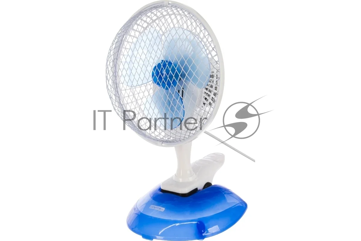 Вентилятор Centek CT-5003 синий/белый, настольный, 20 Вт, 2 скорости, 15 см 1