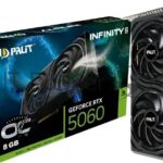 Видеокарта Palit NVIDIA GeForce RTX 5060 INFINITY 2 OC , 8 ГБ GDDR7, 128 бит, PCI-e 5.0, 1xHDMI, 3xDP, 2512 МГц