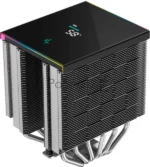 Кулер для процессора DEEPCOOL AK620 DIGITAL SE LGA20XX/1700/1200/115X/AM5/AM4 (9шт/кор, TDP 260W, PWM, DUAL Fan 120мм, 6 тепл. трубок, ARGb, черный) RET (R-AK620-BKADMN-GJD) 4