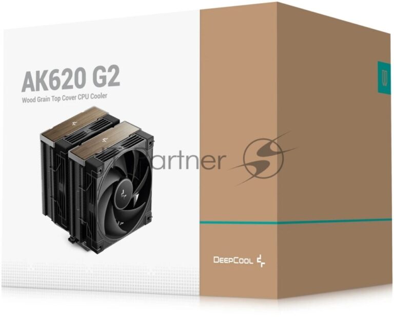 Кулер для процессора DEEPCOOL AK620 G2 LGA1851/1700/1200/115X/AM5/AM4 (8шт/кор, TDP 260W, PWM, DUAL Fan 120мм, 6 тепл. трубок, Copper Base, Wood-grain top cover, черный) RET (R-AK620G2-BKNNMN-GJD) 1