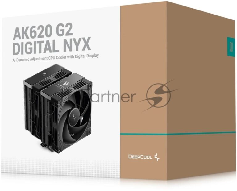 Кулер для процессора DEEPCOOL AK620 G2 DIGITAL NYX LGA1851/1700/1200/115X/AM5/AM4 (8шт/кор, TDP 260W, PWM, DUAL Fan 120мм, 6 тепл. трубок, Copper Base, черный) RET (R-AK620G2-BKNNMN-GJD-1) 1